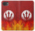 S2803 Feu Rouge Diable Lance Symbole Etui Coque Housse pour iPhone 17e
