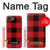 S2931 Rouge Buffle motif de vérification Etui Coque Housse pour iPhone 17e