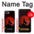 S2955 Loup Hurlant Rouge Lune Etui Coque Housse pour iPhone 17e