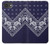 S3357 Marine Bleu Bandana Motif Etui Coque Housse pour iPhone 17e