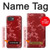 S3817 Motif de fleurs de cerisier floral rouge Etui Coque Housse pour iPhone 17e