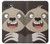 S3855 Dessin animé visage paresseux Etui Coque Housse pour iPhone 17e