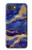 S3906 Marbre violet bleu marine Etui Coque Housse pour iPhone 17e