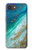 S3920 Couleur bleu océan abstrait émeraude mélangée Etui Coque Housse pour iPhone 17e