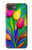 S3926 Peinture à l'huile de tulipe colorée Etui Coque Housse pour iPhone 17e