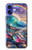 S4084 Vagues Arc-en-ciel Fantastiques Etui Coque Housse pour iPhone 16