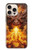 S4090 Dragon de Feu Fantastique Etui Coque Housse pour iPhone 16 pro