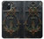 S4106 Ancre et Barre Marine Vintage Etui Coque Housse pour iPhone 15