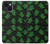S4087 Motif Fantôme Vert Mignon Etui Coque Housse pour iPhone 14