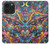 S4085 Art Cosmique Psychédélique Etui Coque Housse pour iPhone 14 Pro