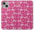 S4097 Motif Floral Rose Etui Coque Housse pour iPhone 13 mini