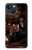 S4102 Art Taverne au Crâne Vintage Etui Coque Housse pour iPhone 13 mini
