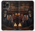 S4102 Art Taverne au Crâne Vintage Etui Coque Housse pour iPhone 13 Pro Max