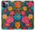 S4105 Motif Floral Coloré Etui Coque Housse pour iPhone 12 Pro Max