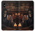 S4102 Art Taverne au Crâne Vintage Etui Coque Housse pour iPhone X, iPhone XS