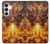 S4090 Dragon de Feu Fantastique Etui Coque Housse pour Samsung Galaxy S25 FE