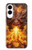 S4090 Dragon de Feu Fantastique Etui Coque Housse pour Samsung Galaxy S25 Edge