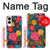 S4105 Motif Floral Coloré Etui Coque Housse pour Samsung Galaxy S25 Edge