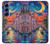 S4083 Venise Colorée au Clair de Lune Etui Coque Housse pour Samsung Galaxy S25