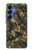 S4091 Motif Camouflage Numérique Vert Etui Coque Housse pour Samsung Galaxy S25
