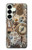 S4100 Collage Scientifique Vintage Etui Coque Housse pour Samsung Galaxy S25 Plus