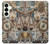 S4100 Collage Scientifique Vintage Etui Coque Housse pour Samsung Galaxy S25 Plus