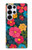 S4105 Motif Floral Coloré Etui Coque Housse pour Samsung Galaxy S25 Ultra