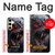 S4094 Loup au Clair de Lune Etui Coque Housse pour Samsung Galaxy S24 FE