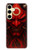 S4099 Illustration Démon Rouge Mystique Etui Coque Housse pour Samsung Galaxy S24 FE