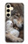 S4089 Loup et Agneau Amicaux Etui Coque Housse pour Samsung Galaxy S24