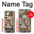 S4100 Collage Scientifique Vintage Etui Coque Housse pour Samsung Galaxy S24