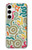 S4078 Motif Abstrait Coloré Etui Coque Housse pour Samsung Galaxy S24 Plus