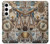 S4100 Collage Scientifique Vintage Etui Coque Housse pour Samsung Galaxy S24 Plus