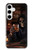 S4102 Art Taverne au Crâne Vintage Etui Coque Housse pour Samsung Galaxy S24 Plus