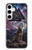 S4110 Loup et Symbole Ancien Etui Coque Housse pour Samsung Galaxy S24 Plus
