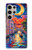 S4083 Venise Colorée au Clair de Lune Etui Coque Housse pour Samsung Galaxy S24 Ultra