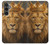 S4093 Portrait de Lion Royal Etui Coque Housse pour Samsung Galaxy S23 FE