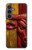 S4098 Art Taureau Espagnol Sculpté Etui Coque Housse pour Samsung Galaxy S23 FE