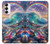 S4084 Vagues Arc-en-ciel Fantastiques Etui Coque Housse pour Samsung Galaxy S23