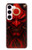 S4099 Illustration Démon Rouge Mystique Etui Coque Housse pour Samsung Galaxy S23