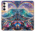 S4084 Vagues Arc-en-ciel Fantastiques Etui Coque Housse pour Samsung Galaxy S23 Plus