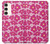 S4097 Motif Floral Rose Etui Coque Housse pour Samsung Galaxy S23 Plus