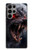 S4094 Loup au Clair de Lune Etui Coque Housse pour Samsung Galaxy S23 Ultra