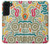 S4078 Motif Abstrait Coloré Etui Coque Housse pour Samsung Galaxy S22