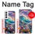 S4084 Vagues Arc-en-ciel Fantastiques Etui Coque Housse pour Samsung Galaxy S22