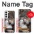 S4089 Loup et Agneau Amicaux Etui Coque Housse pour Samsung Galaxy S22