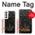 S4106 Ancre et Barre Marine Vintage Etui Coque Housse pour Samsung Galaxy S22
