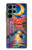 S4083 Venise Colorée au Clair de Lune Etui Coque Housse pour Samsung Galaxy S22 Ultra