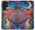 S4083 Venise Colorée au Clair de Lune Etui Coque Housse pour Samsung Galaxy S22 Ultra