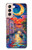S4083 Venise Colorée au Clair de Lune Etui Coque Housse pour Samsung Galaxy S21 5G